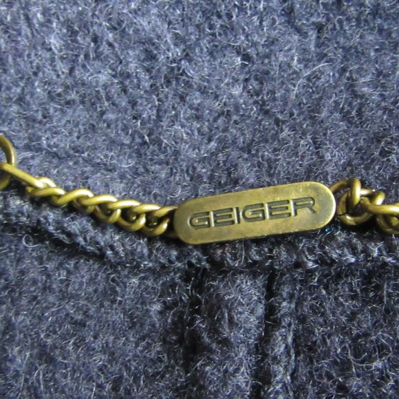 Navy Geiger jacket size 40/L/US 10 - Picture 6 of 9